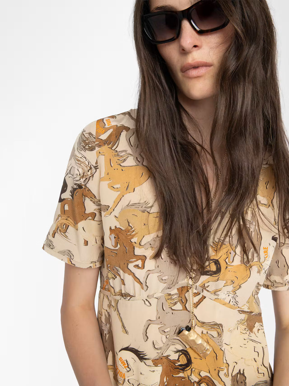 RHODRAL HORSE PRINT DRESS